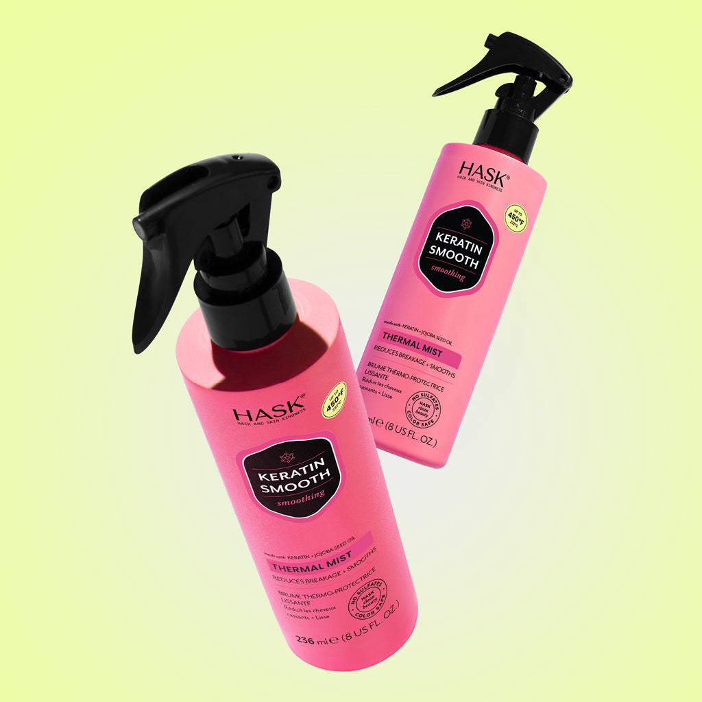 Heat Protect and Nourish with Keratin and Jojoba Oil